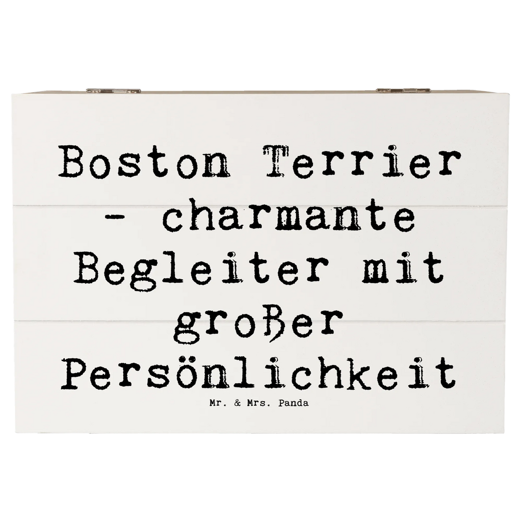 Holzkiste Spruch Boston Terrier Begleiter Holzkiste, Kiste, Schatzkiste, Truhe, Schatulle, XXL, Erinnerungsbox, Erinnerungskiste, Dekokiste, Aufbewahrungsbox, Geschenkbox, Geschenkdose, Hund, Hunderasse, Rassehund, Hundebesitzer, Geschenk, Tierfreund, Schenken, Welpe