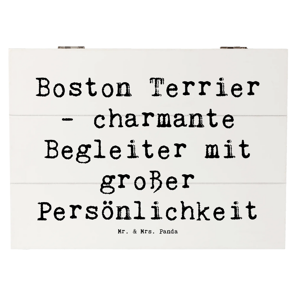 Holzkiste Spruch Boston Terrier Begleiter Holzkiste, Kiste, Schatzkiste, Truhe, Schatulle, XXL, Erinnerungsbox, Erinnerungskiste, Dekokiste, Aufbewahrungsbox, Geschenkbox, Geschenkdose, Hund, Hunderasse, Rassehund, Hundebesitzer, Geschenk, Tierfreund, Schenken, Welpe