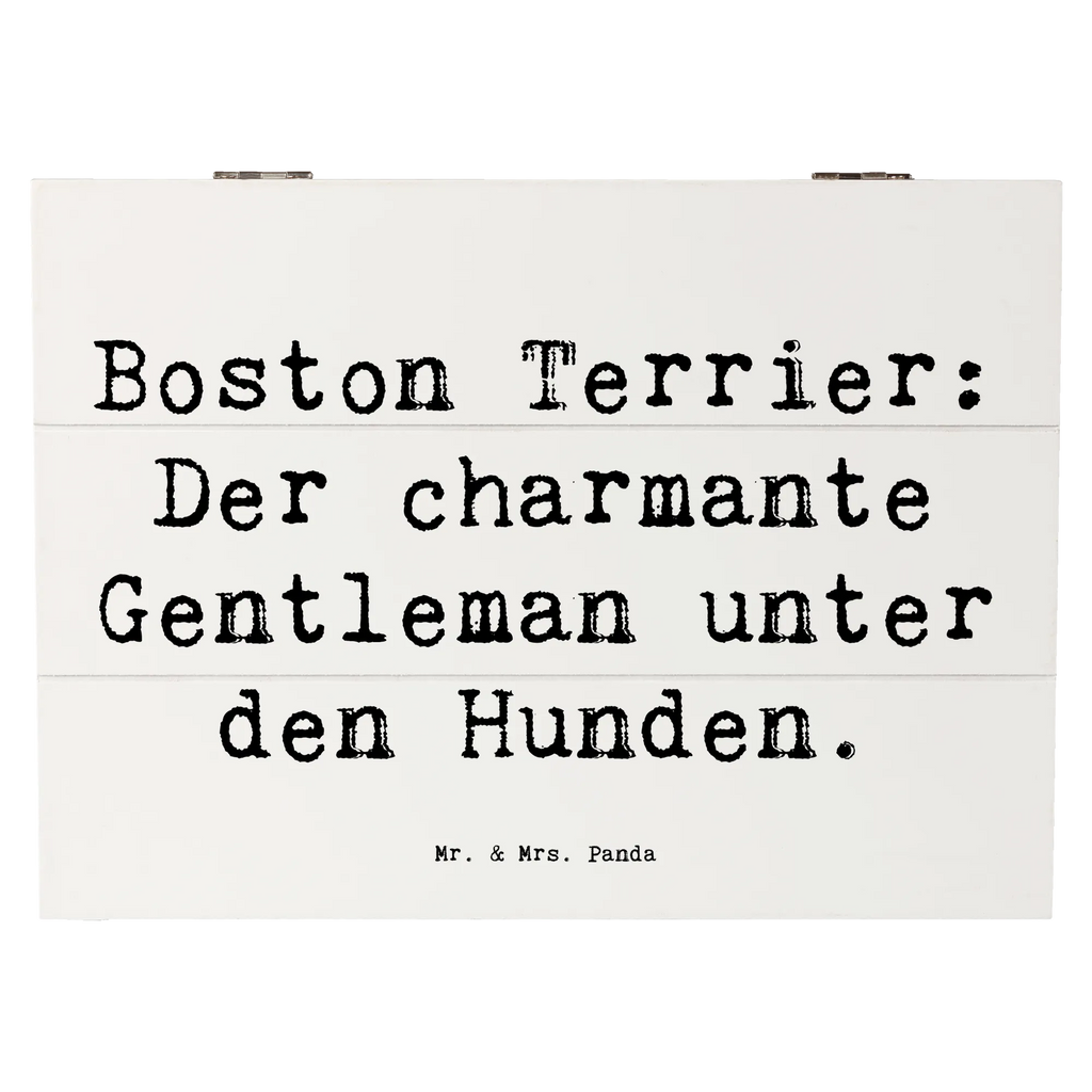 Holzkiste Spruch Boston Terrier Gentleman Holzkiste, Kiste, Schatzkiste, Truhe, Schatulle, XXL, Erinnerungsbox, Erinnerungskiste, Dekokiste, Aufbewahrungsbox, Geschenkbox, Geschenkdose, Hund, Hunderasse, Rassehund, Hundebesitzer, Geschenk, Tierfreund, Schenken, Welpe