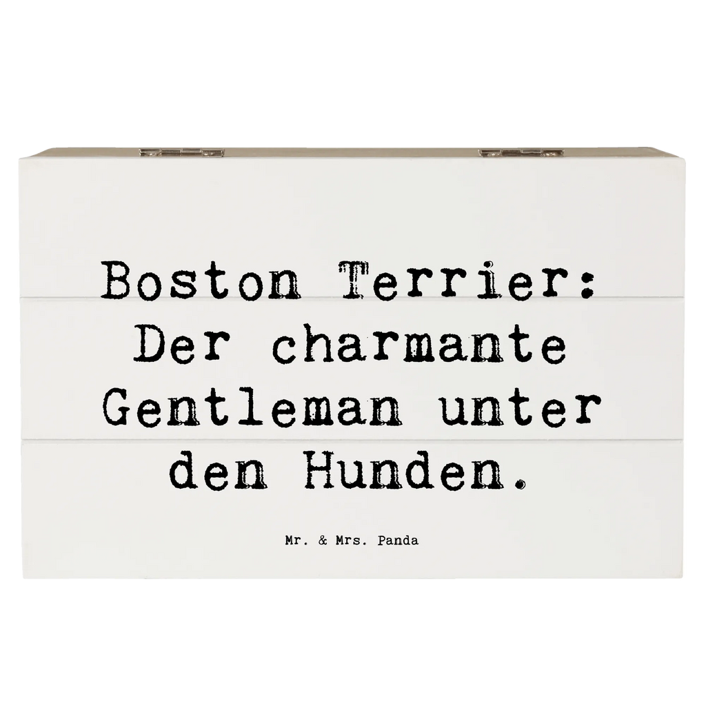 Holzkiste Spruch Boston Terrier Gentleman Holzkiste, Kiste, Schatzkiste, Truhe, Schatulle, XXL, Erinnerungsbox, Erinnerungskiste, Dekokiste, Aufbewahrungsbox, Geschenkbox, Geschenkdose, Hund, Hunderasse, Rassehund, Hundebesitzer, Geschenk, Tierfreund, Schenken, Welpe