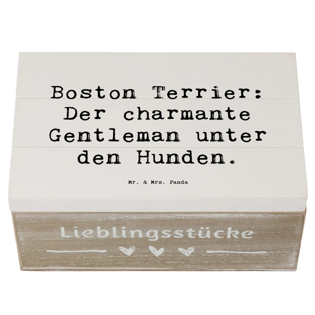 Holzkiste Spruch Boston Terrier Gentleman Holzkiste, Kiste, Schatzkiste, Truhe, Schatulle, XXL, Erinnerungsbox, Erinnerungskiste, Dekokiste, Aufbewahrungsbox, Geschenkbox, Geschenkdose, Hund, Hunderasse, Rassehund, Hundebesitzer, Geschenk, Tierfreund, Schenken, Welpe