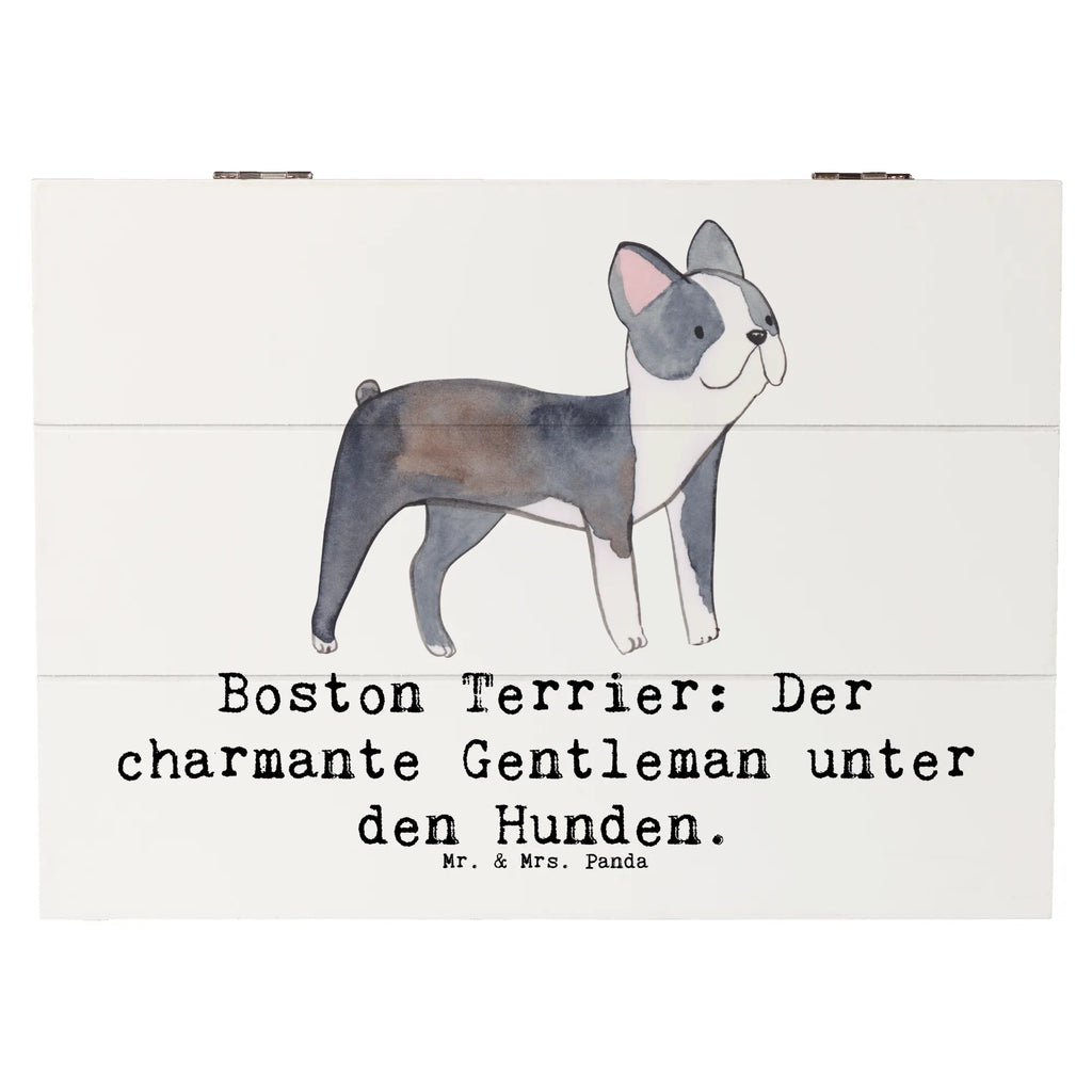 Holzkiste Boston Terrier Gentleman Holzkiste, Kiste, Schatzkiste, Truhe, Schatulle, XXL, Erinnerungsbox, Erinnerungskiste, Dekokiste, Aufbewahrungsbox, Geschenkbox, Geschenkdose, Hund, Hunderasse, Rassehund, Hundebesitzer, Geschenk, Tierfreund, Schenken, Welpe