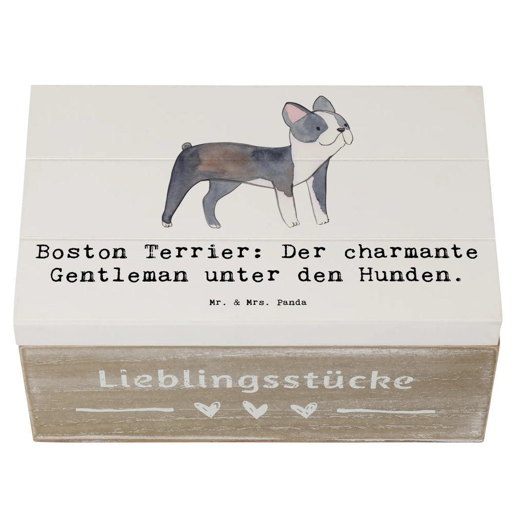 Holzkiste Boston Terrier Gentleman Holzkiste, Kiste, Schatzkiste, Truhe, Schatulle, XXL, Erinnerungsbox, Erinnerungskiste, Dekokiste, Aufbewahrungsbox, Geschenkbox, Geschenkdose, Hund, Hunderasse, Rassehund, Hundebesitzer, Geschenk, Tierfreund, Schenken, Welpe