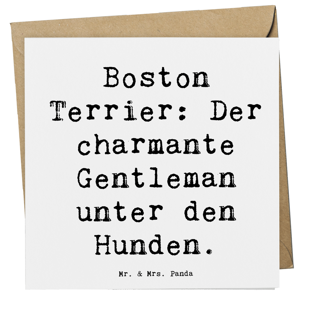 Deluxe Karte Spruch Boston Terrier Gentleman Karte, Grußkarte, Klappkarte, Einladungskarte, Glückwunschkarte, Hochzeitskarte, Geburtstagskarte, Hochwertige Grußkarte, Hochwertige Klappkarte, Hund, Hunderasse, Rassehund, Hundebesitzer, Geschenk, Tierfreund, Schenken, Welpe