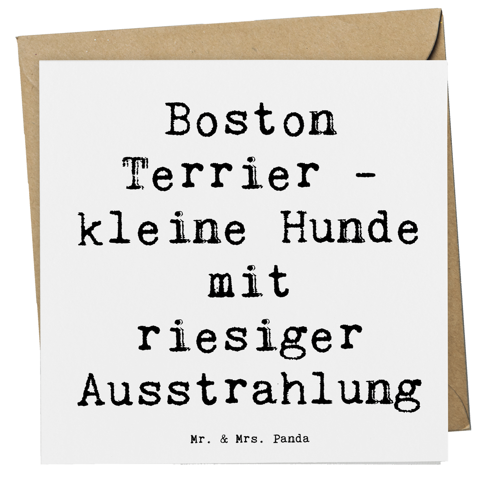 Deluxe Karte Spruch Boston Terrier Karte, Grußkarte, Klappkarte, Einladungskarte, Glückwunschkarte, Hochzeitskarte, Geburtstagskarte, Hochwertige Grußkarte, Hochwertige Klappkarte, Hund, Hunderasse, Rassehund, Hundebesitzer, Geschenk, Tierfreund, Schenken, Welpe