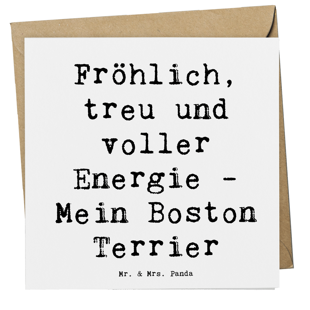 Deluxe Karte Spruch Boston Terrier Freude Karte, Grußkarte, Klappkarte, Einladungskarte, Glückwunschkarte, Hochzeitskarte, Geburtstagskarte, Hochwertige Grußkarte, Hochwertige Klappkarte, Hund, Hunderasse, Rassehund, Hundebesitzer, Geschenk, Tierfreund, Schenken, Welpe