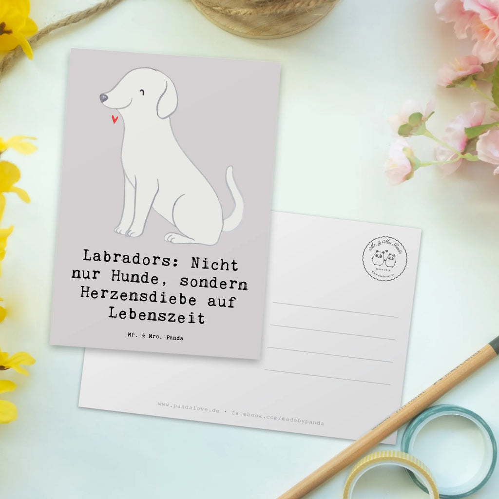 Postkarte Labrador Herzensdiebe Postkarte, Karte, Geschenkkarte, Grußkarte, Einladung, Ansichtskarte, Geburtstagskarte, Einladungskarte, Dankeskarte, Ansichtskarten, Einladung Geburtstag, Einladungskarten Geburtstag, Hund, Hunderasse, Rassehund, Hundebesitzer, Geschenk, Tierfreund, Schenken, Welpe