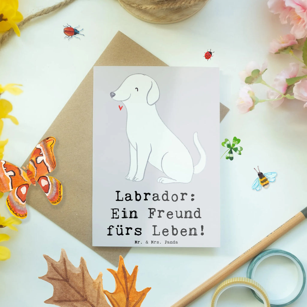 Grußkarte Labrador Freund Grußkarte, Klappkarte, Einladungskarte, Glückwunschkarte, Hochzeitskarte, Geburtstagskarte, Karte, Ansichtskarten, Hund, Hunderasse, Rassehund, Hundebesitzer, Geschenk, Tierfreund, Schenken, Welpe