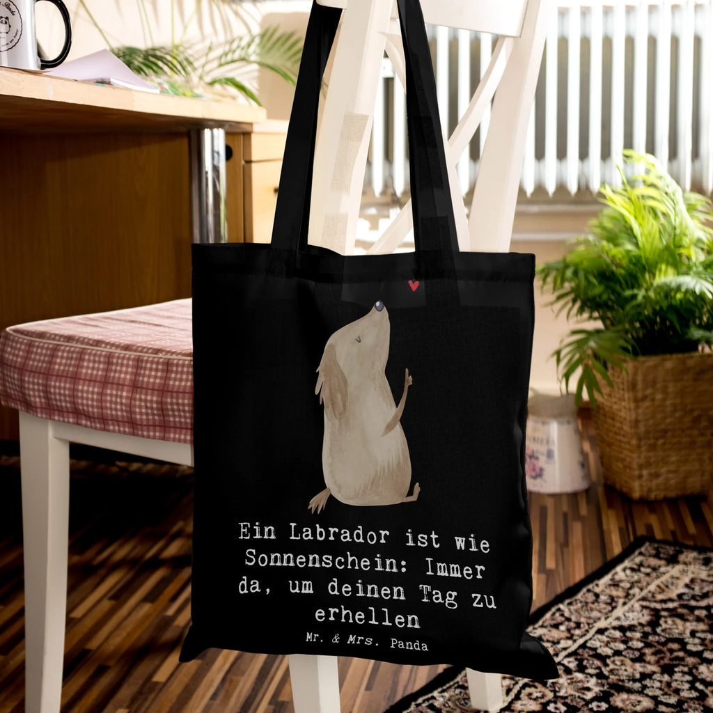 Tragetasche Labrador Sonnenschein Beuteltasche, Beutel, Einkaufstasche, Jutebeutel, Stoffbeutel, Tasche, Shopper, Umhängetasche, Strandtasche, Schultertasche, Stofftasche, Tragetasche, Badetasche, Jutetasche, Einkaufstüte, Laptoptasche, Hund, Hunderasse, Rassehund, Hundebesitzer, Geschenk, Tierfreund, Schenken, Welpe