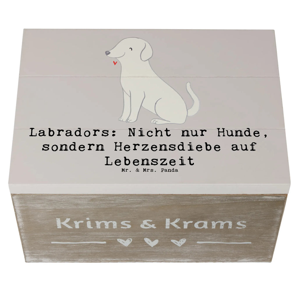 Holzkiste Labrador Herzensdiebe Holzkiste, Kiste, Schatzkiste, Truhe, Schatulle, XXL, Erinnerungsbox, Erinnerungskiste, Dekokiste, Aufbewahrungsbox, Geschenkbox, Geschenkdose, Hund, Hunderasse, Rassehund, Hundebesitzer, Geschenk, Tierfreund, Schenken, Welpe