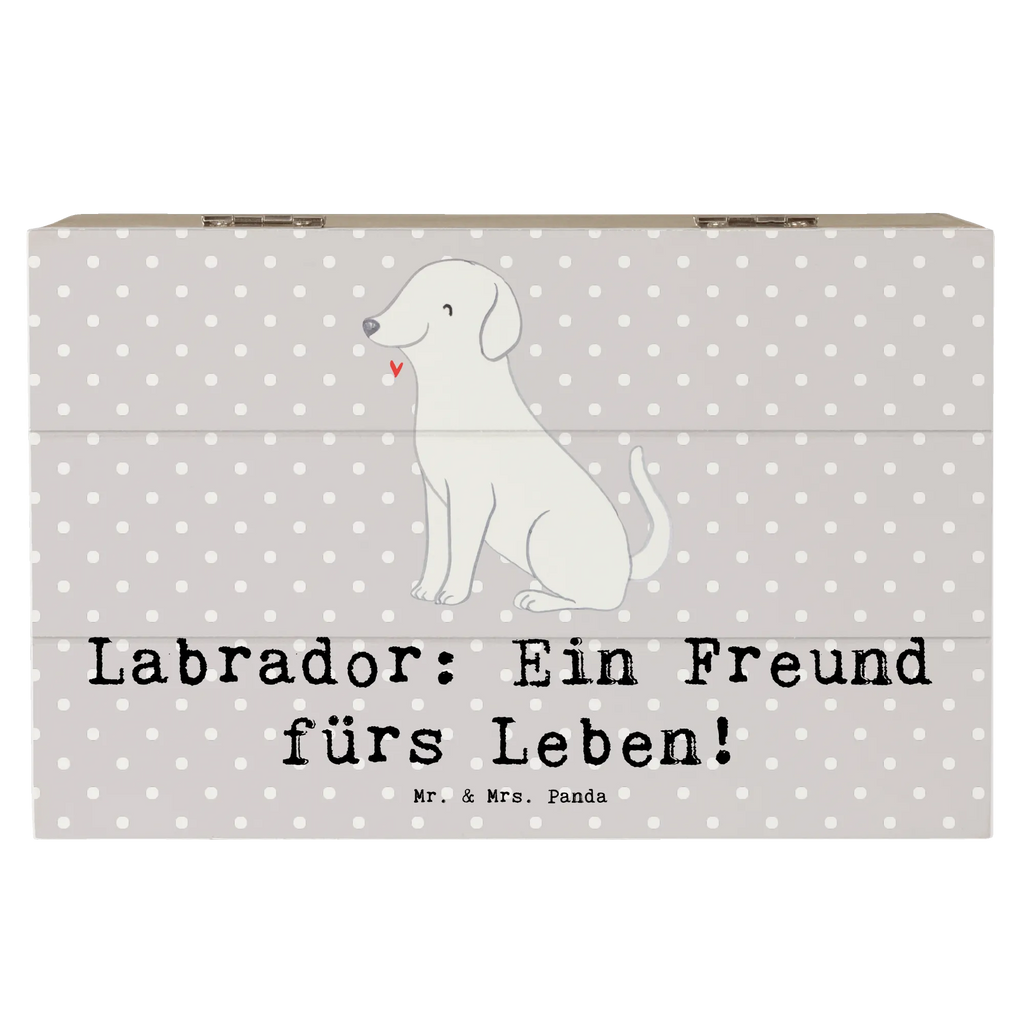 Holzkiste Labrador Freund Holzkiste, Kiste, Schatzkiste, Truhe, Schatulle, XXL, Erinnerungsbox, Erinnerungskiste, Dekokiste, Aufbewahrungsbox, Geschenkbox, Geschenkdose, Hund, Hunderasse, Rassehund, Hundebesitzer, Geschenk, Tierfreund, Schenken, Welpe