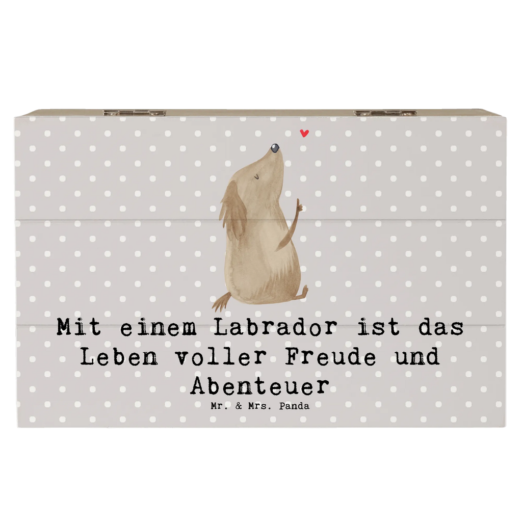 Holzkiste Labradorleben Holzkiste, Kiste, Schatzkiste, Truhe, Schatulle, XXL, Erinnerungsbox, Erinnerungskiste, Dekokiste, Aufbewahrungsbox, Geschenkbox, Geschenkdose, Hund, Hunderasse, Rassehund, Hundebesitzer, Geschenk, Tierfreund, Schenken, Welpe