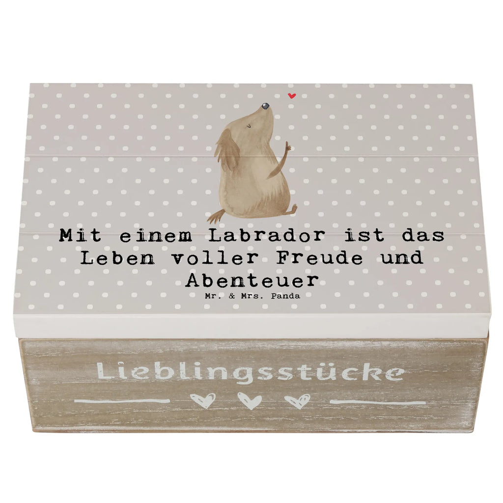 Holzkiste Labradorleben Holzkiste, Kiste, Schatzkiste, Truhe, Schatulle, XXL, Erinnerungsbox, Erinnerungskiste, Dekokiste, Aufbewahrungsbox, Geschenkbox, Geschenkdose, Hund, Hunderasse, Rassehund, Hundebesitzer, Geschenk, Tierfreund, Schenken, Welpe