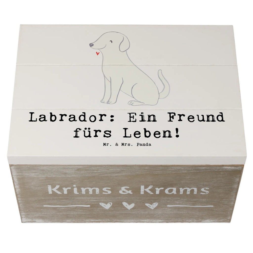 Holzkiste Labrador Freund Holzkiste, Kiste, Schatzkiste, Truhe, Schatulle, XXL, Erinnerungsbox, Erinnerungskiste, Dekokiste, Aufbewahrungsbox, Geschenkbox, Geschenkdose, Hund, Hunderasse, Rassehund, Hundebesitzer, Geschenk, Tierfreund, Schenken, Welpe