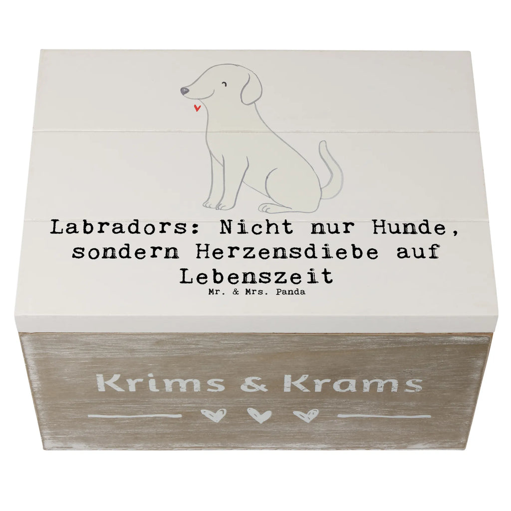 Holzkiste Labrador Herzensdiebe Holzkiste, Kiste, Schatzkiste, Truhe, Schatulle, XXL, Erinnerungsbox, Erinnerungskiste, Dekokiste, Aufbewahrungsbox, Geschenkbox, Geschenkdose, Hund, Hunderasse, Rassehund, Hundebesitzer, Geschenk, Tierfreund, Schenken, Welpe