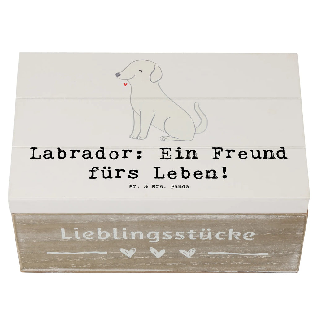 Holzkiste Labrador Freund Holzkiste, Kiste, Schatzkiste, Truhe, Schatulle, XXL, Erinnerungsbox, Erinnerungskiste, Dekokiste, Aufbewahrungsbox, Geschenkbox, Geschenkdose, Hund, Hunderasse, Rassehund, Hundebesitzer, Geschenk, Tierfreund, Schenken, Welpe