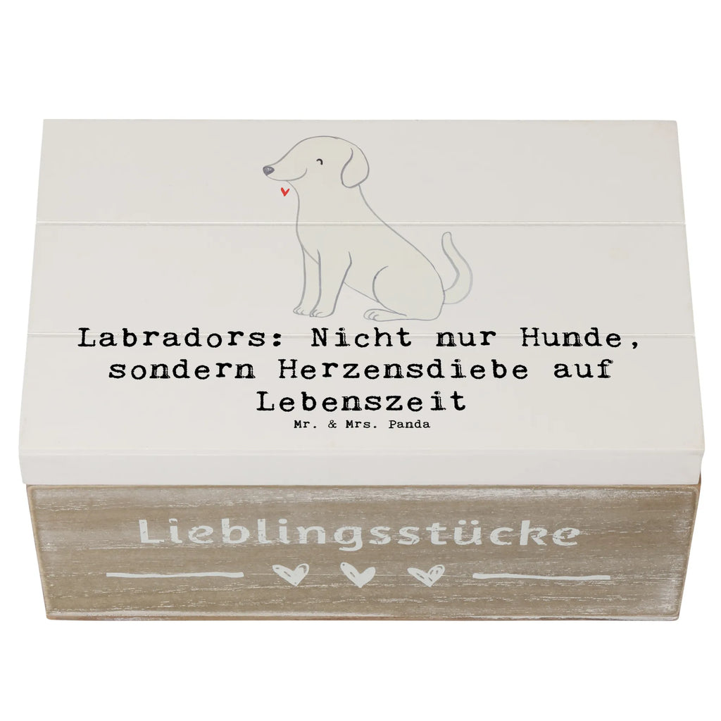 Holzkiste Labrador Herzensdiebe Holzkiste, Kiste, Schatzkiste, Truhe, Schatulle, XXL, Erinnerungsbox, Erinnerungskiste, Dekokiste, Aufbewahrungsbox, Geschenkbox, Geschenkdose, Hund, Hunderasse, Rassehund, Hundebesitzer, Geschenk, Tierfreund, Schenken, Welpe