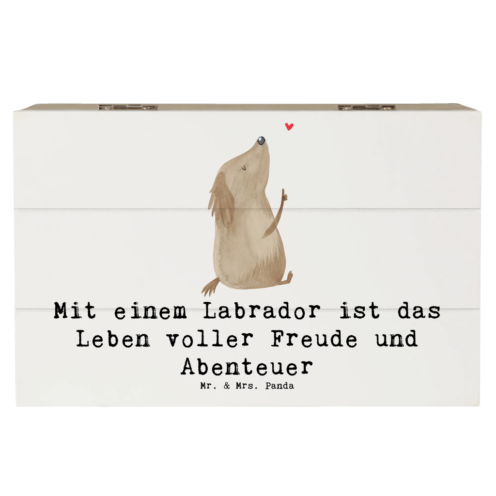 Holzkiste Labradorleben Holzkiste, Kiste, Schatzkiste, Truhe, Schatulle, XXL, Erinnerungsbox, Erinnerungskiste, Dekokiste, Aufbewahrungsbox, Geschenkbox, Geschenkdose, Hund, Hunderasse, Rassehund, Hundebesitzer, Geschenk, Tierfreund, Schenken, Welpe