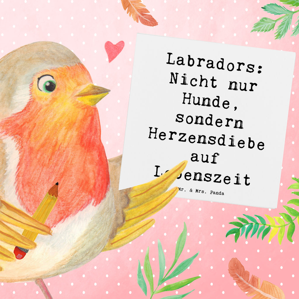 Deluxe Karte Spruch Labrador Herzensdiebe Karte, Grußkarte, Klappkarte, Einladungskarte, Glückwunschkarte, Hochzeitskarte, Geburtstagskarte, Hochwertige Grußkarte, Hochwertige Klappkarte, Hund, Hunderasse, Rassehund, Hundebesitzer, Geschenk, Tierfreund, Schenken, Welpe