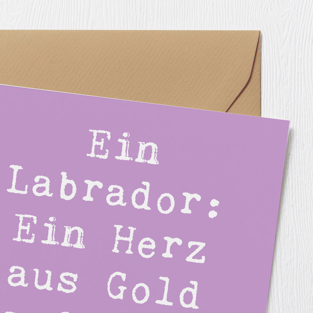 Deluxe Karte Spruch Labrador Herz Karte, Grußkarte, Klappkarte, Einladungskarte, Glückwunschkarte, Hochzeitskarte, Geburtstagskarte, Hochwertige Grußkarte, Hochwertige Klappkarte, Hund, Hunderasse, Rassehund, Hundebesitzer, Geschenk, Tierfreund, Schenken, Welpe