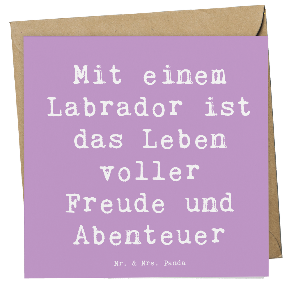 Deluxe Karte Spruch Labradorleben Karte, Grußkarte, Klappkarte, Einladungskarte, Glückwunschkarte, Hochzeitskarte, Geburtstagskarte, Hochwertige Grußkarte, Hochwertige Klappkarte, Hund, Hunderasse, Rassehund, Hundebesitzer, Geschenk, Tierfreund, Schenken, Welpe