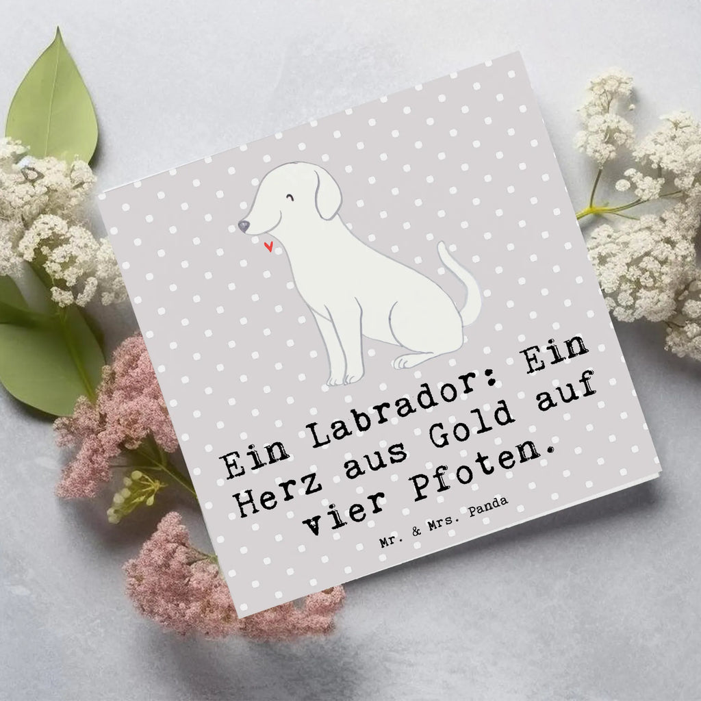 Deluxe Karte Labrador Herz Karte, Grußkarte, Klappkarte, Einladungskarte, Glückwunschkarte, Hochzeitskarte, Geburtstagskarte, Hochwertige Grußkarte, Hochwertige Klappkarte, Hund, Hunderasse, Rassehund, Hundebesitzer, Geschenk, Tierfreund, Schenken, Welpe