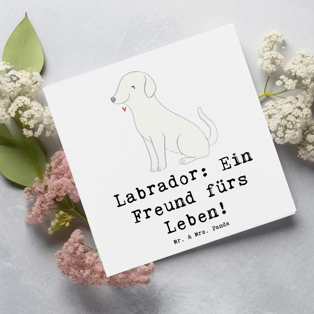 Deluxe Karte Labrador Freund Karte, Grußkarte, Klappkarte, Einladungskarte, Glückwunschkarte, Hochzeitskarte, Geburtstagskarte, Hochwertige Grußkarte, Hochwertige Klappkarte, Hund, Hunderasse, Rassehund, Hundebesitzer, Geschenk, Tierfreund, Schenken, Welpe