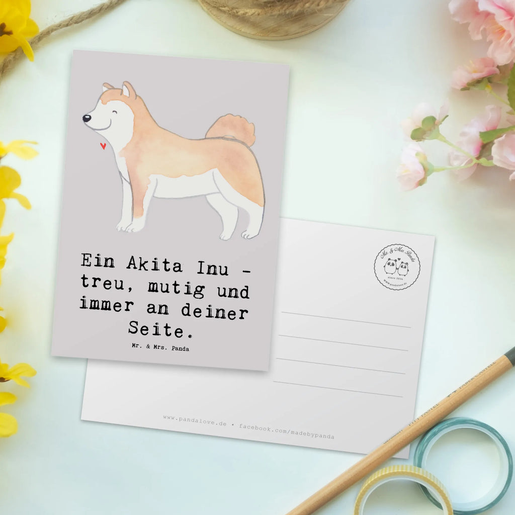 Postkarte Akita Inu Freund Postkarte, Karte, Geschenkkarte, Grußkarte, Einladung, Ansichtskarte, Geburtstagskarte, Einladungskarte, Dankeskarte, Ansichtskarten, Einladung Geburtstag, Einladungskarten Geburtstag, Hund, Hunderasse, Rassehund, Hundebesitzer, Geschenk, Tierfreund, Schenken, Welpe