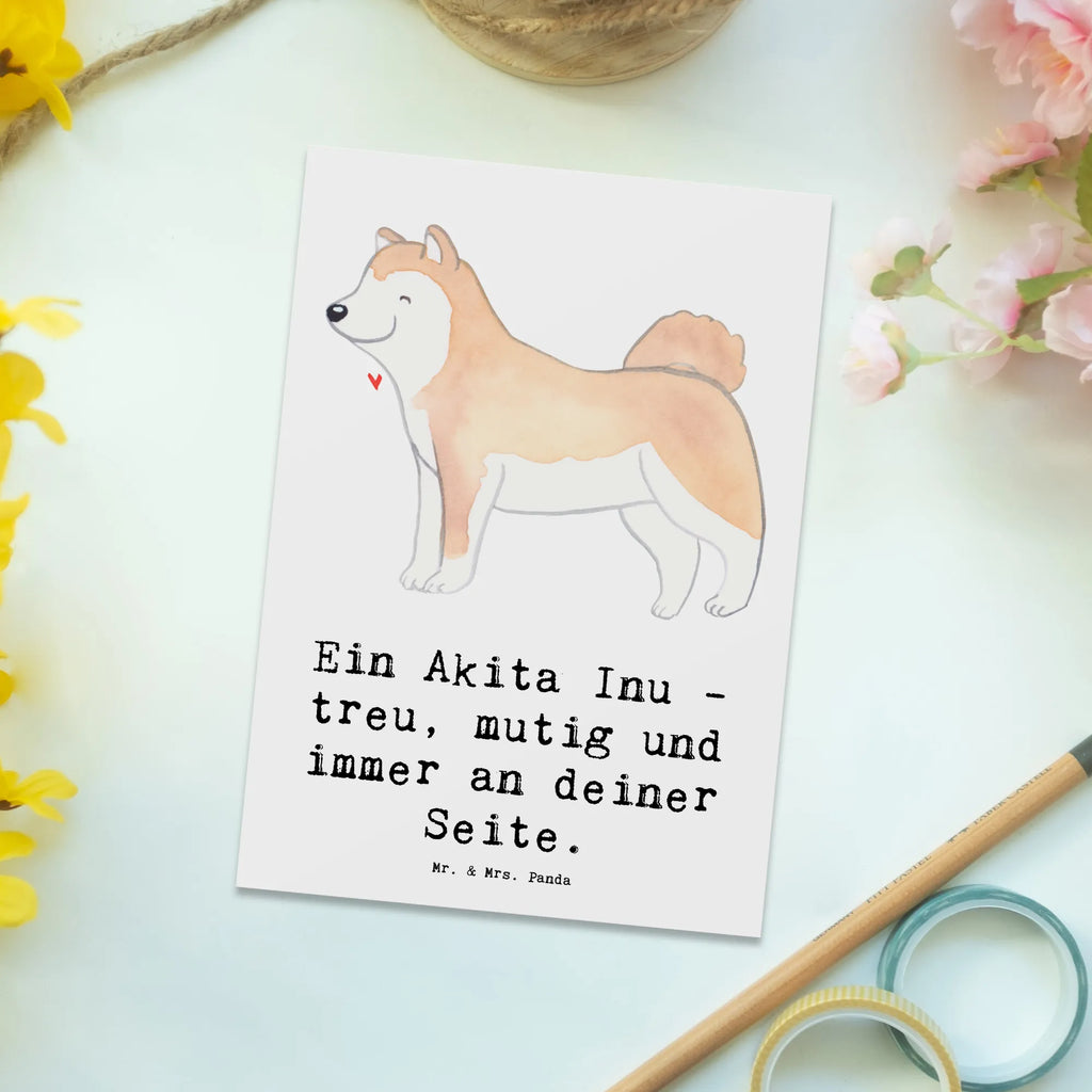 Postkarte Akita Inu Freund Postkarte, Karte, Geschenkkarte, Grußkarte, Einladung, Ansichtskarte, Geburtstagskarte, Einladungskarte, Dankeskarte, Ansichtskarten, Einladung Geburtstag, Einladungskarten Geburtstag, Hund, Hunderasse, Rassehund, Hundebesitzer, Geschenk, Tierfreund, Schenken, Welpe