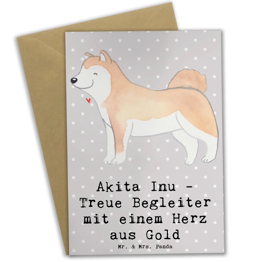 Grußkarte Akita Inu Herz Grußkarte, Klappkarte, Einladungskarte, Glückwunschkarte, Hochzeitskarte, Geburtstagskarte, Karte, Ansichtskarten, Hund, Hunderasse, Rassehund, Hundebesitzer, Geschenk, Tierfreund, Schenken, Welpe