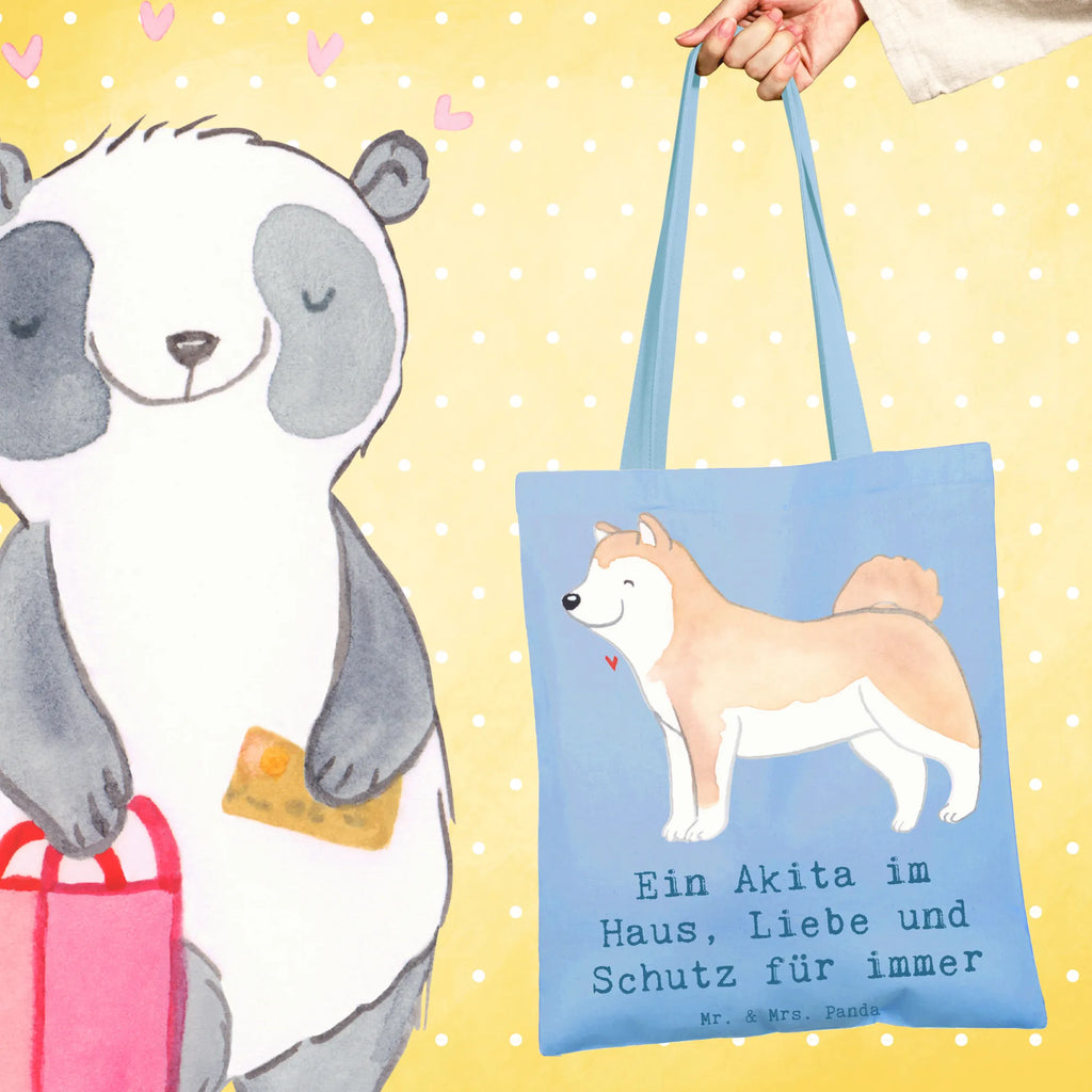 Tragetasche Akita Inu Liebe Beuteltasche, Beutel, Einkaufstasche, Jutebeutel, Stoffbeutel, Tasche, Shopper, Umhängetasche, Strandtasche, Schultertasche, Stofftasche, Tragetasche, Badetasche, Jutetasche, Einkaufstüte, Laptoptasche, Hund, Hunderasse, Rassehund, Hundebesitzer, Geschenk, Tierfreund, Schenken, Welpe