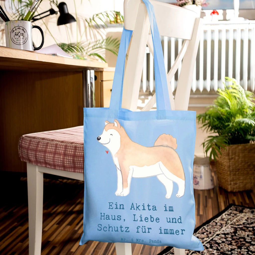 Tragetasche Akita Inu Liebe Beuteltasche, Beutel, Einkaufstasche, Jutebeutel, Stoffbeutel, Tasche, Shopper, Umhängetasche, Strandtasche, Schultertasche, Stofftasche, Tragetasche, Badetasche, Jutetasche, Einkaufstüte, Laptoptasche, Hund, Hunderasse, Rassehund, Hundebesitzer, Geschenk, Tierfreund, Schenken, Welpe