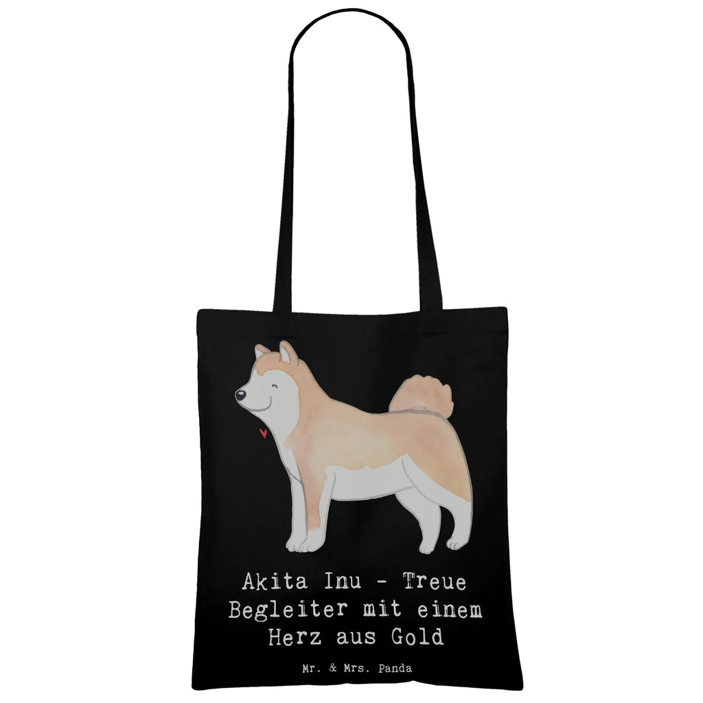 Tragetasche Akita Inu Herz Beuteltasche, Beutel, Einkaufstasche, Jutebeutel, Stoffbeutel, Tasche, Shopper, Umhängetasche, Strandtasche, Schultertasche, Stofftasche, Tragetasche, Badetasche, Jutetasche, Einkaufstüte, Laptoptasche, Hund, Hunderasse, Rassehund, Hundebesitzer, Geschenk, Tierfreund, Schenken, Welpe