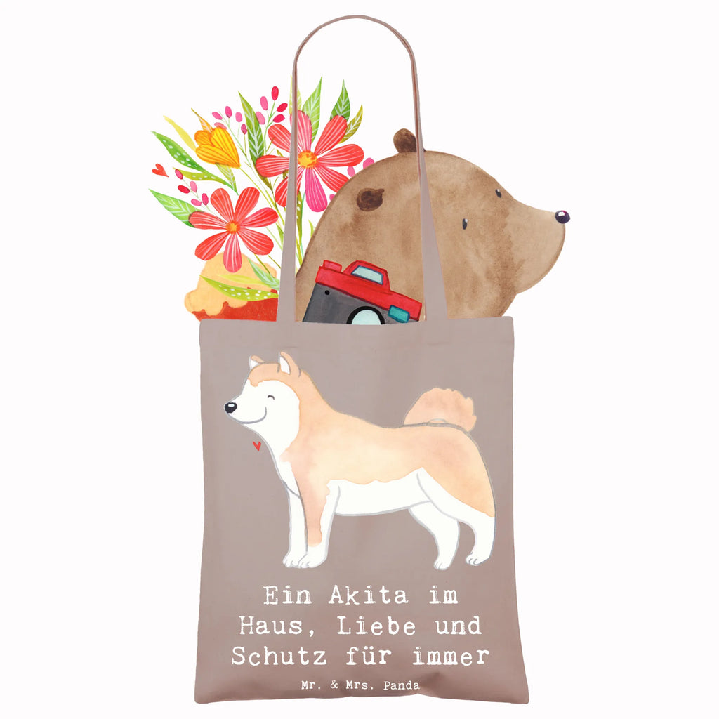 Tragetasche Akita Inu Liebe Beuteltasche, Beutel, Einkaufstasche, Jutebeutel, Stoffbeutel, Tasche, Shopper, Umhängetasche, Strandtasche, Schultertasche, Stofftasche, Tragetasche, Badetasche, Jutetasche, Einkaufstüte, Laptoptasche, Hund, Hunderasse, Rassehund, Hundebesitzer, Geschenk, Tierfreund, Schenken, Welpe