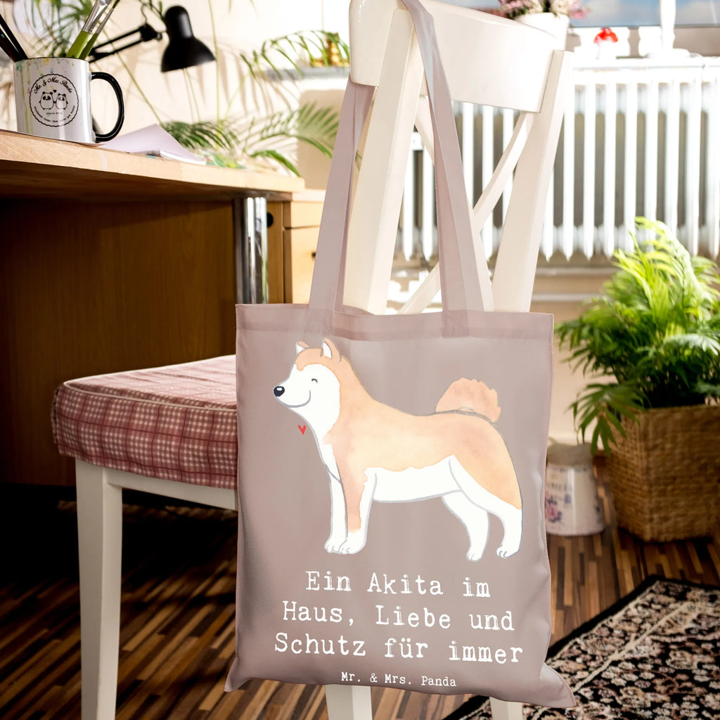 Tragetasche Akita Inu Liebe Beuteltasche, Beutel, Einkaufstasche, Jutebeutel, Stoffbeutel, Tasche, Shopper, Umhängetasche, Strandtasche, Schultertasche, Stofftasche, Tragetasche, Badetasche, Jutetasche, Einkaufstüte, Laptoptasche, Hund, Hunderasse, Rassehund, Hundebesitzer, Geschenk, Tierfreund, Schenken, Welpe