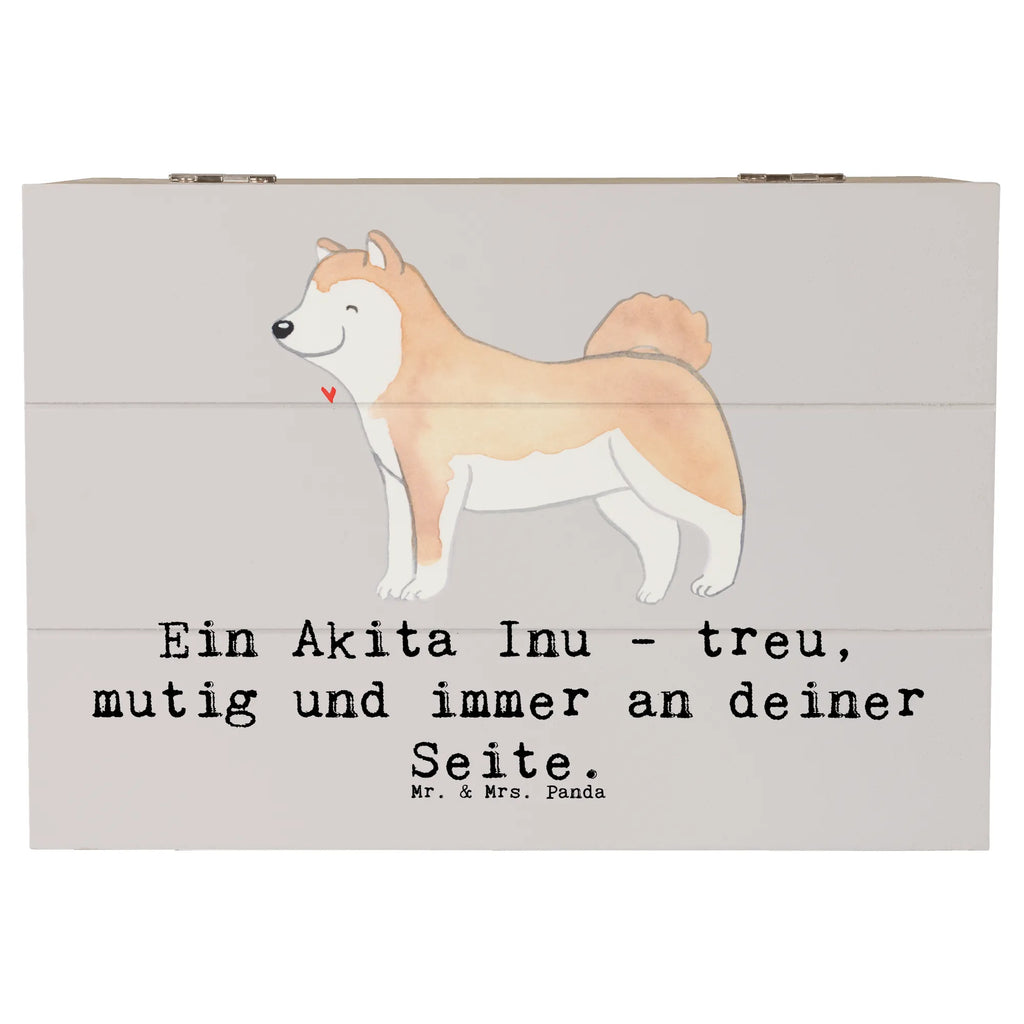 Holzkiste Akita Inu Freund Holzkiste, Kiste, Schatzkiste, Truhe, Schatulle, XXL, Erinnerungsbox, Erinnerungskiste, Dekokiste, Aufbewahrungsbox, Geschenkbox, Geschenkdose, Hund, Hunderasse, Rassehund, Hundebesitzer, Geschenk, Tierfreund, Schenken, Welpe