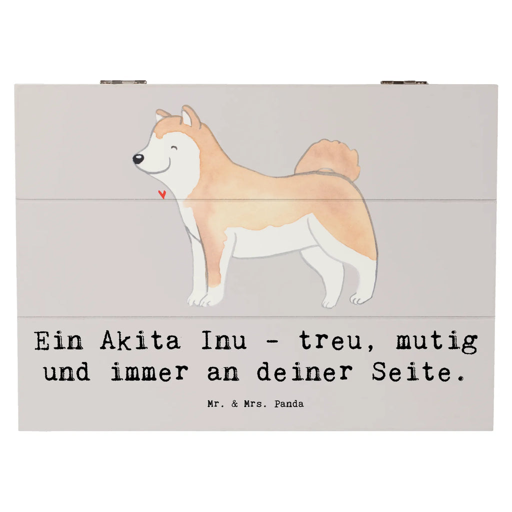 Holzkiste Akita Inu Freund Holzkiste, Kiste, Schatzkiste, Truhe, Schatulle, XXL, Erinnerungsbox, Erinnerungskiste, Dekokiste, Aufbewahrungsbox, Geschenkbox, Geschenkdose, Hund, Hunderasse, Rassehund, Hundebesitzer, Geschenk, Tierfreund, Schenken, Welpe