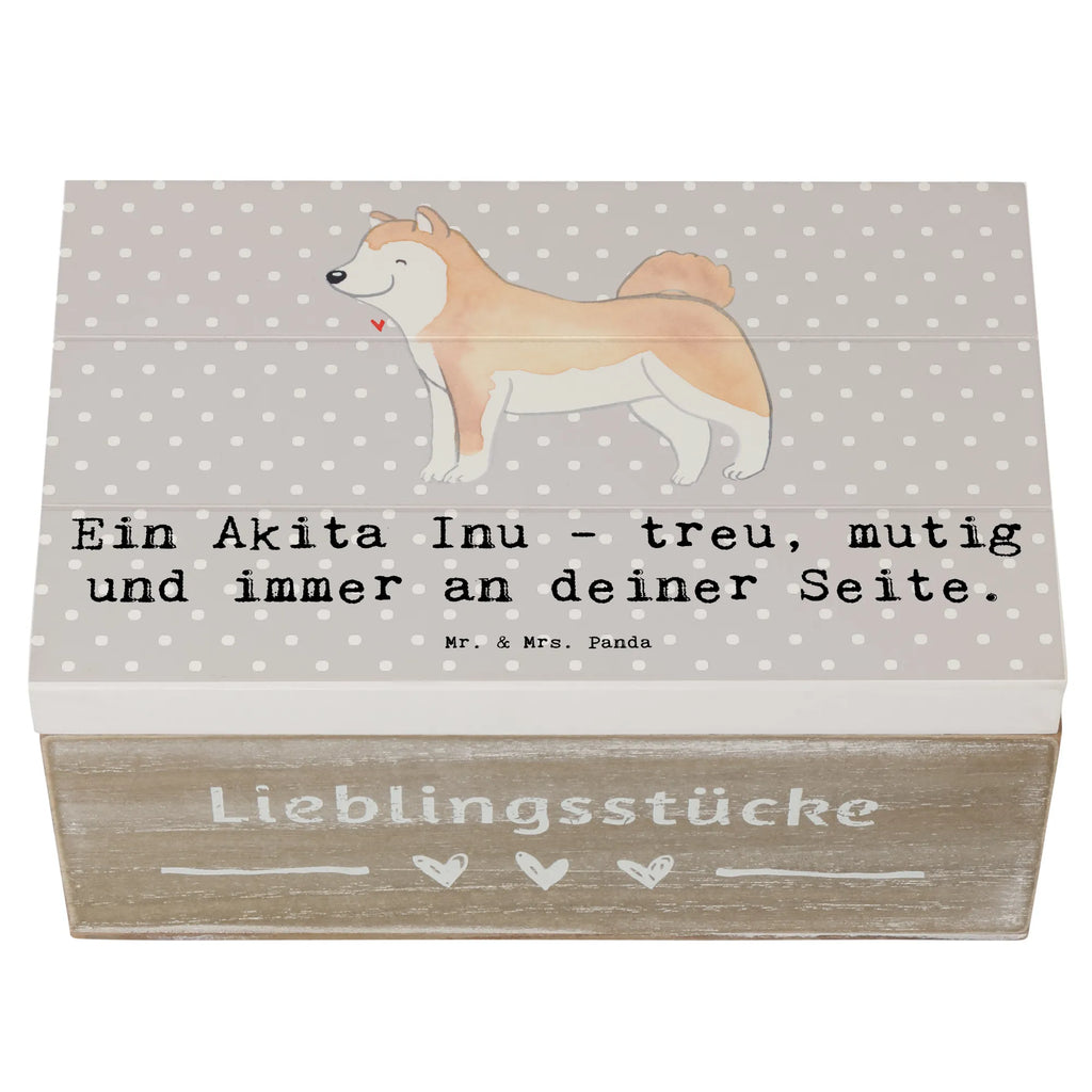 Holzkiste Akita Inu Freund Holzkiste, Kiste, Schatzkiste, Truhe, Schatulle, XXL, Erinnerungsbox, Erinnerungskiste, Dekokiste, Aufbewahrungsbox, Geschenkbox, Geschenkdose, Hund, Hunderasse, Rassehund, Hundebesitzer, Geschenk, Tierfreund, Schenken, Welpe