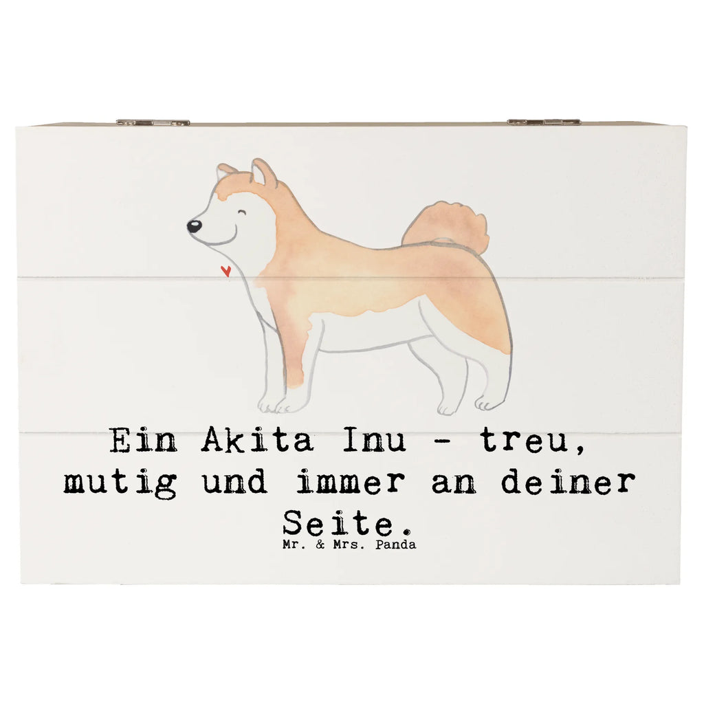 Holzkiste Akita Inu Freund Holzkiste, Kiste, Schatzkiste, Truhe, Schatulle, XXL, Erinnerungsbox, Erinnerungskiste, Dekokiste, Aufbewahrungsbox, Geschenkbox, Geschenkdose, Hund, Hunderasse, Rassehund, Hundebesitzer, Geschenk, Tierfreund, Schenken, Welpe