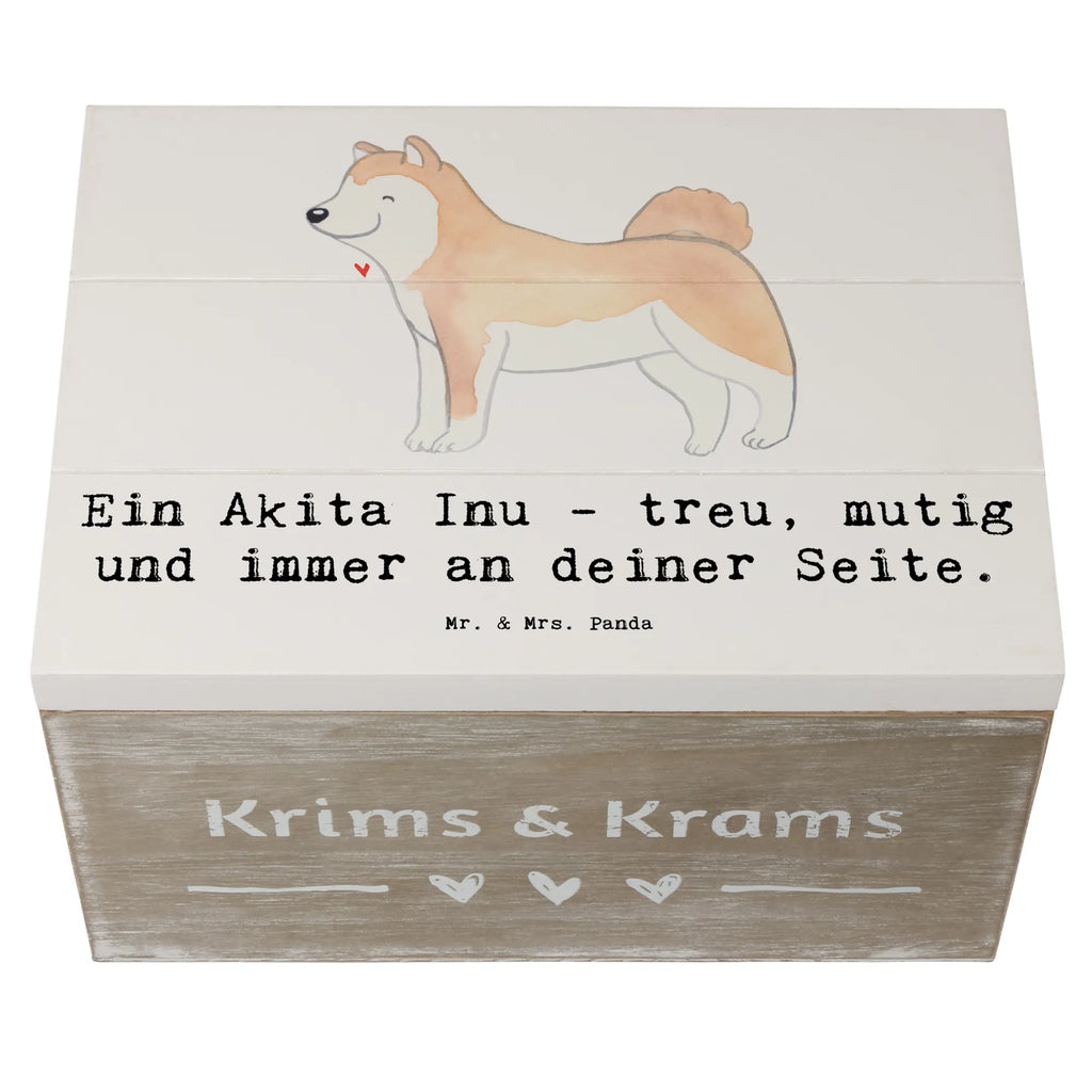 Holzkiste Akita Inu Freund Holzkiste, Kiste, Schatzkiste, Truhe, Schatulle, XXL, Erinnerungsbox, Erinnerungskiste, Dekokiste, Aufbewahrungsbox, Geschenkbox, Geschenkdose, Hund, Hunderasse, Rassehund, Hundebesitzer, Geschenk, Tierfreund, Schenken, Welpe