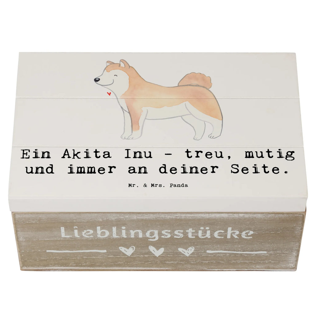 Holzkiste Akita Inu Freund Holzkiste, Kiste, Schatzkiste, Truhe, Schatulle, XXL, Erinnerungsbox, Erinnerungskiste, Dekokiste, Aufbewahrungsbox, Geschenkbox, Geschenkdose, Hund, Hunderasse, Rassehund, Hundebesitzer, Geschenk, Tierfreund, Schenken, Welpe