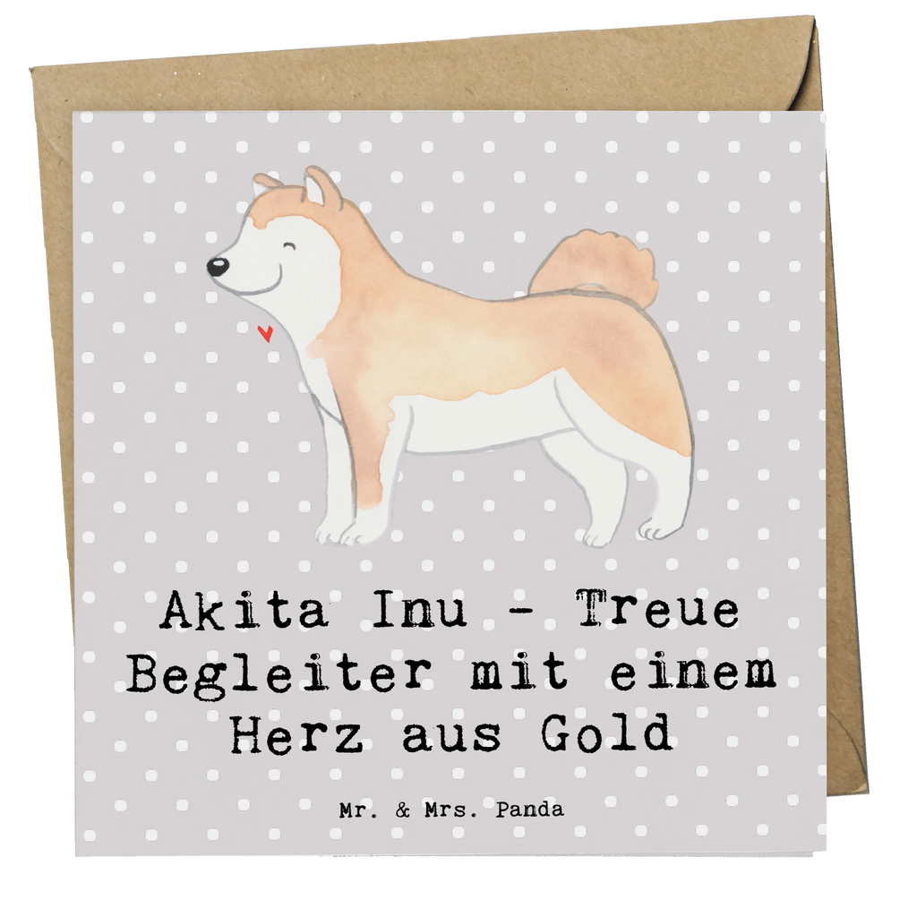 Deluxe Karte Akita Inu Herz Karte, Grußkarte, Klappkarte, Einladungskarte, Glückwunschkarte, Hochzeitskarte, Geburtstagskarte, Hochwertige Grußkarte, Hochwertige Klappkarte, Hund, Hunderasse, Rassehund, Hundebesitzer, Geschenk, Tierfreund, Schenken, Welpe