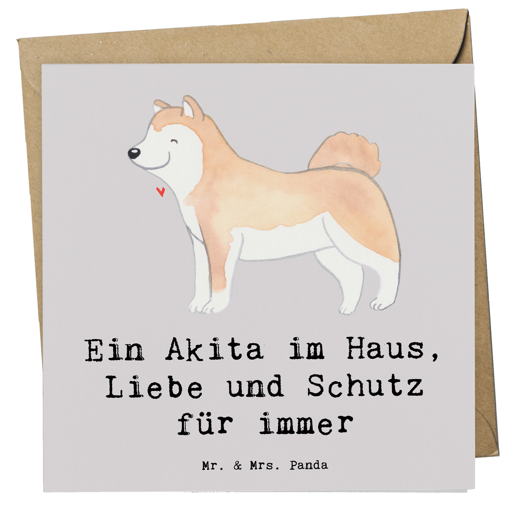 Deluxe Karte Akita Inu Liebe Karte, Grußkarte, Klappkarte, Einladungskarte, Glückwunschkarte, Hochzeitskarte, Geburtstagskarte, Hochwertige Grußkarte, Hochwertige Klappkarte, Hund, Hunderasse, Rassehund, Hundebesitzer, Geschenk, Tierfreund, Schenken, Welpe