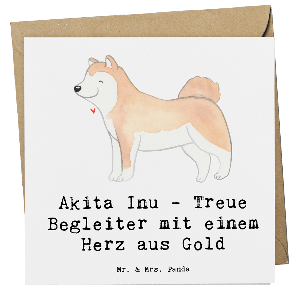 Deluxe Karte Akita Inu Herz Karte, Grußkarte, Klappkarte, Einladungskarte, Glückwunschkarte, Hochzeitskarte, Geburtstagskarte, Hochwertige Grußkarte, Hochwertige Klappkarte, Hund, Hunderasse, Rassehund, Hundebesitzer, Geschenk, Tierfreund, Schenken, Welpe