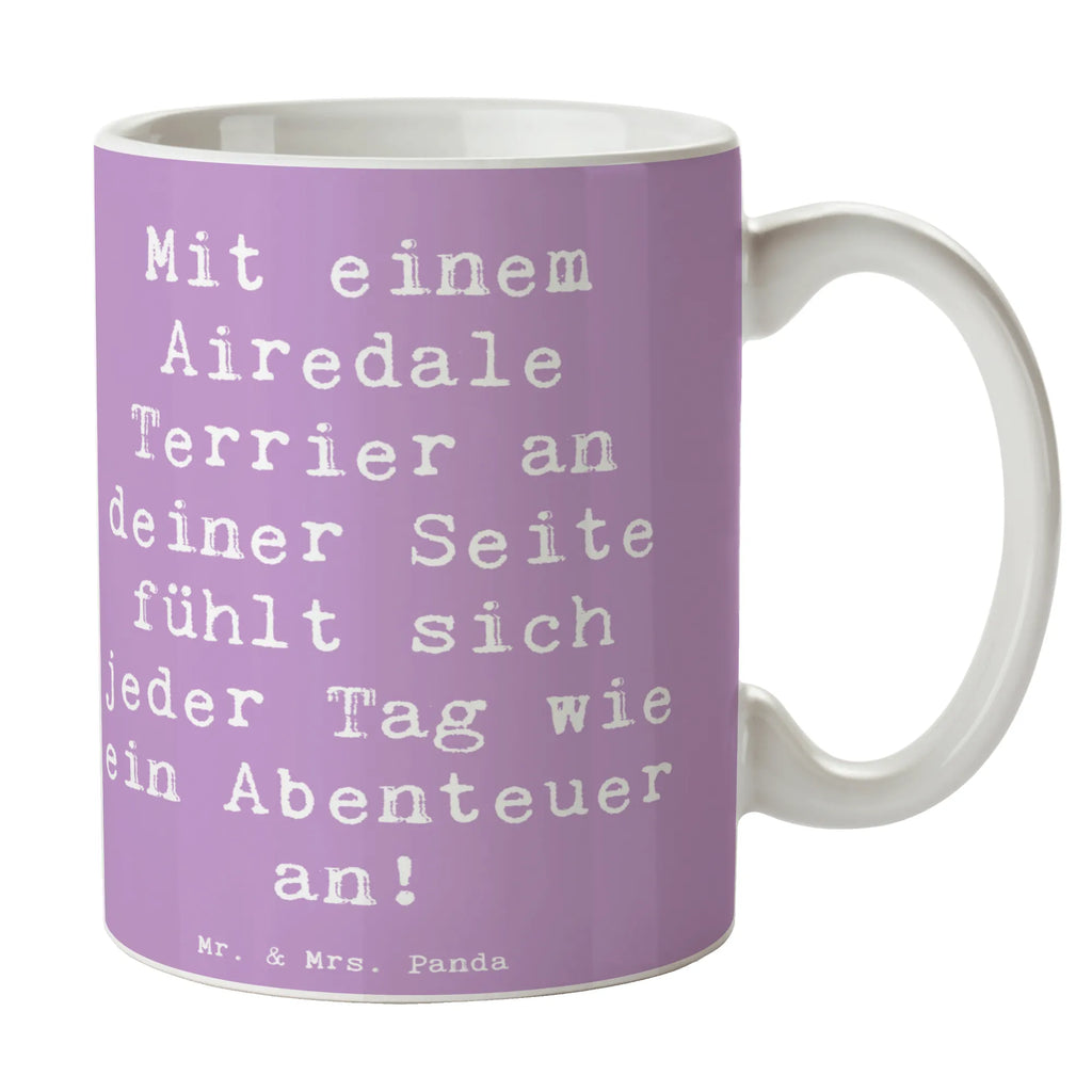 Tasse Spruch Airedale Terrier Abenteuer Tasse, Kaffeetasse, Teetasse, Becher, Kaffeebecher, Teebecher, Keramiktasse, Porzellantasse, Büro Tasse, Geschenk Tasse, Tasse Sprüche, Tasse Motive, Kaffeetassen, Tasse bedrucken, Designer Tasse, Cappuccino Tassen, Schöne Teetassen, Hund, Hunderasse, Rassehund, Hundebesitzer, Geschenk, Tierfreund, Schenken, Welpe