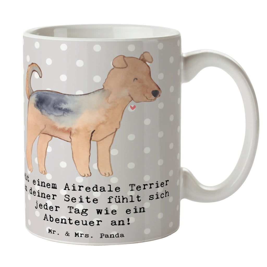 Tasse Airedale Terrier Abenteuer Tasse, Kaffeetasse, Teetasse, Becher, Kaffeebecher, Teebecher, Keramiktasse, Porzellantasse, Büro Tasse, Geschenk Tasse, Tasse Sprüche, Tasse Motive, Kaffeetassen, Tasse bedrucken, Designer Tasse, Cappuccino Tassen, Schöne Teetassen, Hund, Hunderasse, Rassehund, Hundebesitzer, Geschenk, Tierfreund, Schenken, Welpe