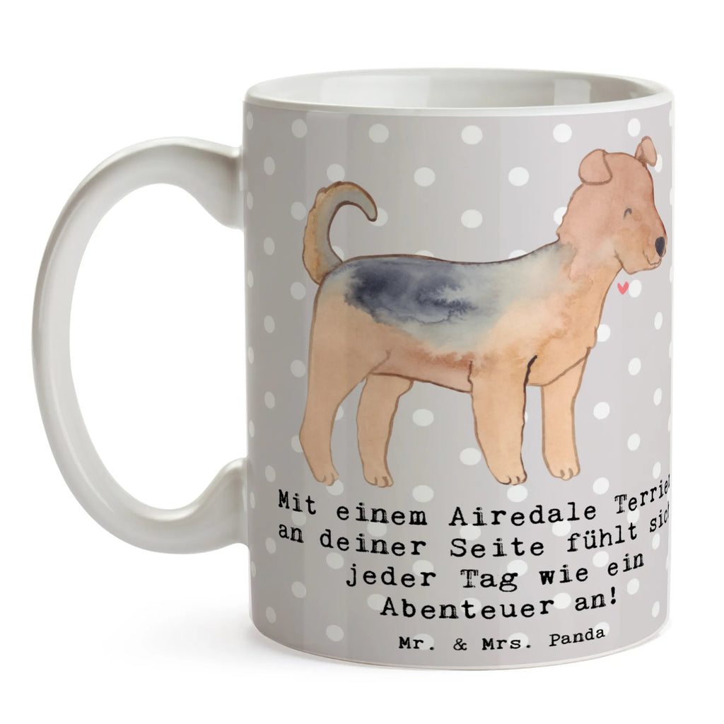 Tasse Airedale Terrier Abenteuer Tasse, Kaffeetasse, Teetasse, Becher, Kaffeebecher, Teebecher, Keramiktasse, Porzellantasse, Büro Tasse, Geschenk Tasse, Tasse Sprüche, Tasse Motive, Kaffeetassen, Tasse bedrucken, Designer Tasse, Cappuccino Tassen, Schöne Teetassen, Hund, Hunderasse, Rassehund, Hundebesitzer, Geschenk, Tierfreund, Schenken, Welpe