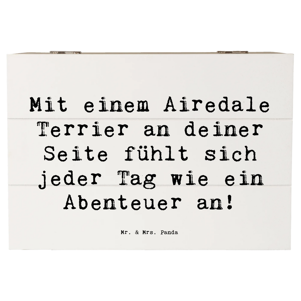 Holzkiste Spruch Airedale Terrier Abenteuer Holzkiste, Kiste, Schatzkiste, Truhe, Schatulle, XXL, Erinnerungsbox, Erinnerungskiste, Dekokiste, Aufbewahrungsbox, Geschenkbox, Geschenkdose, Hund, Hunderasse, Rassehund, Hundebesitzer, Geschenk, Tierfreund, Schenken, Welpe