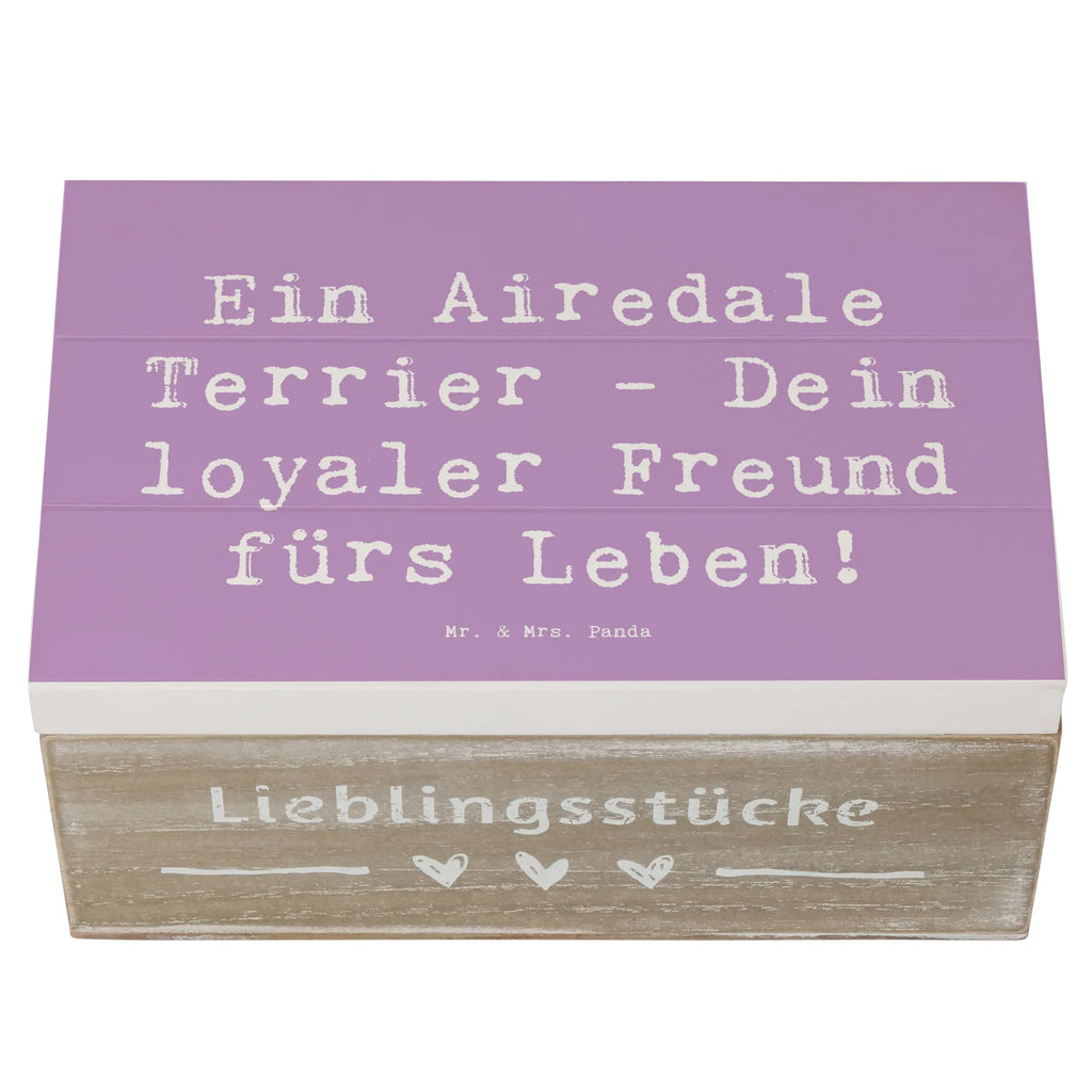 Holzkiste Spruch Airedale Terrier Holzkiste, Kiste, Schatzkiste, Truhe, Schatulle, XXL, Erinnerungsbox, Erinnerungskiste, Dekokiste, Aufbewahrungsbox, Geschenkbox, Geschenkdose, Hund, Hunderasse, Rassehund, Hundebesitzer, Geschenk, Tierfreund, Schenken, Welpe