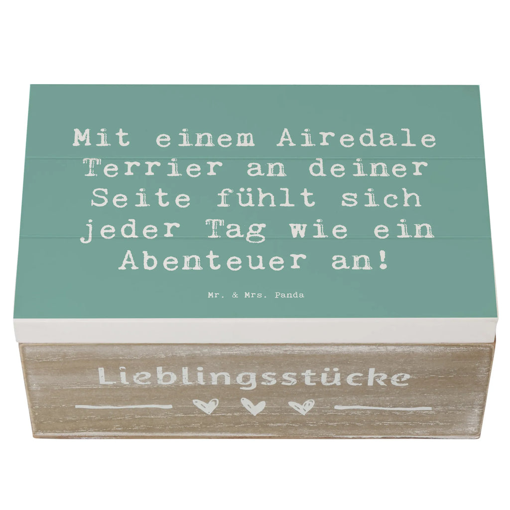 Holzkiste Spruch Airedale Terrier Abenteuer Holzkiste, Kiste, Schatzkiste, Truhe, Schatulle, XXL, Erinnerungsbox, Erinnerungskiste, Dekokiste, Aufbewahrungsbox, Geschenkbox, Geschenkdose, Hund, Hunderasse, Rassehund, Hundebesitzer, Geschenk, Tierfreund, Schenken, Welpe